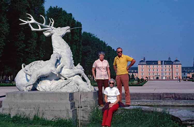 palace in background